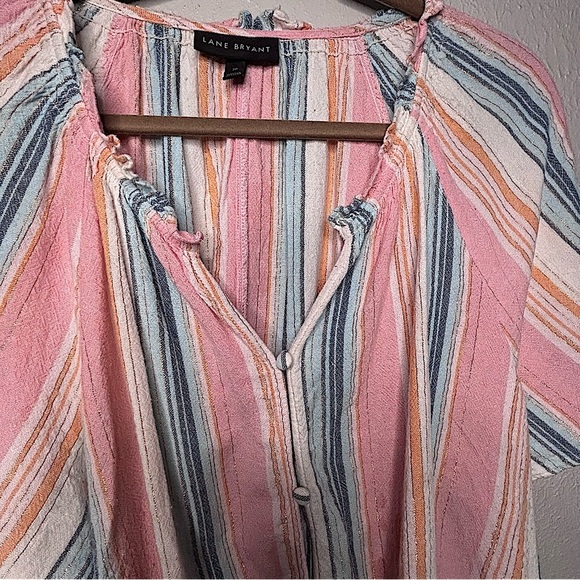 COPY - Lane Bryant Striped, Sleeveless Top Sz. 20 - Picture 3 of 6